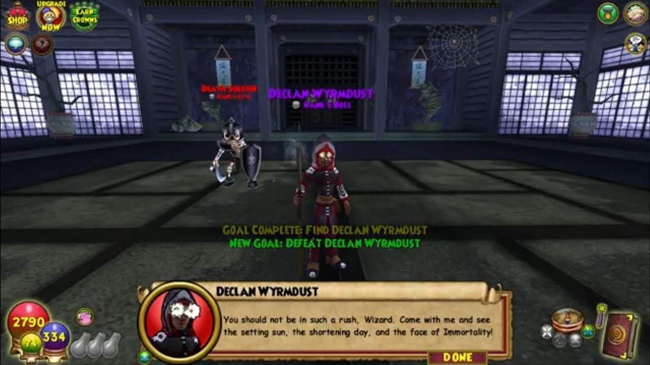 Wizard101 The Lost Pages Event: Declan Wyrmdust