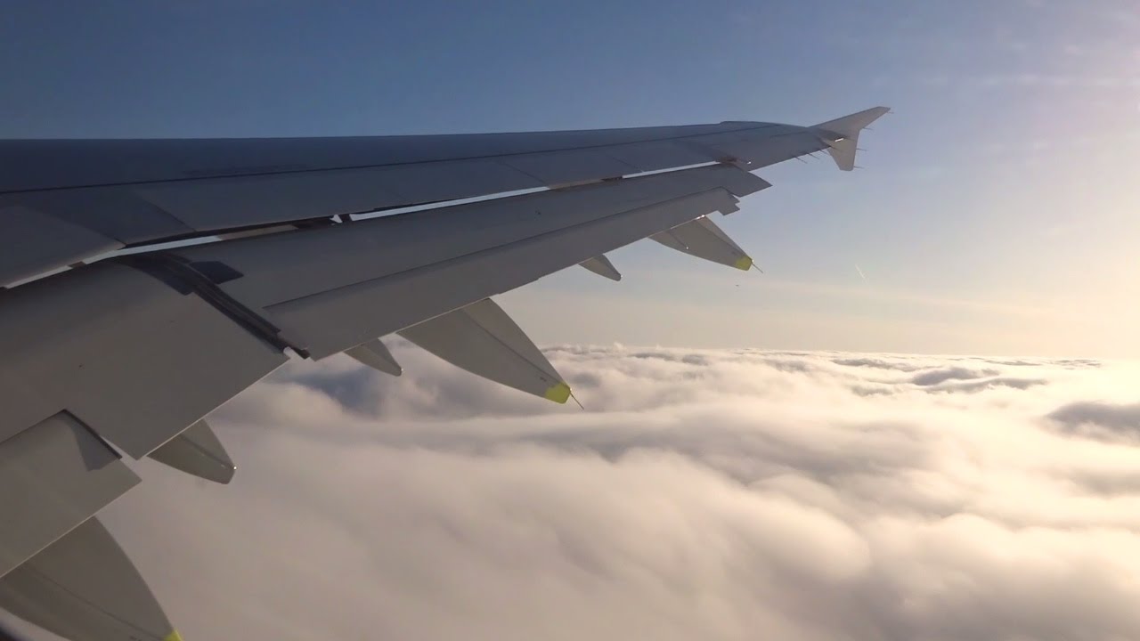 Swiss A321 - Turbulence Inflight from Zurich to Barcelona Takeoff