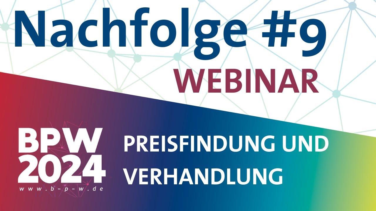 NACHFOLGE - Preisfindung und Verhandlung (BPW2024)
