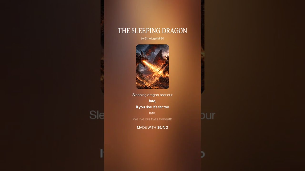 AI Music. Black/Death Metal. THE SLEEPING DRAGON Sg 3.