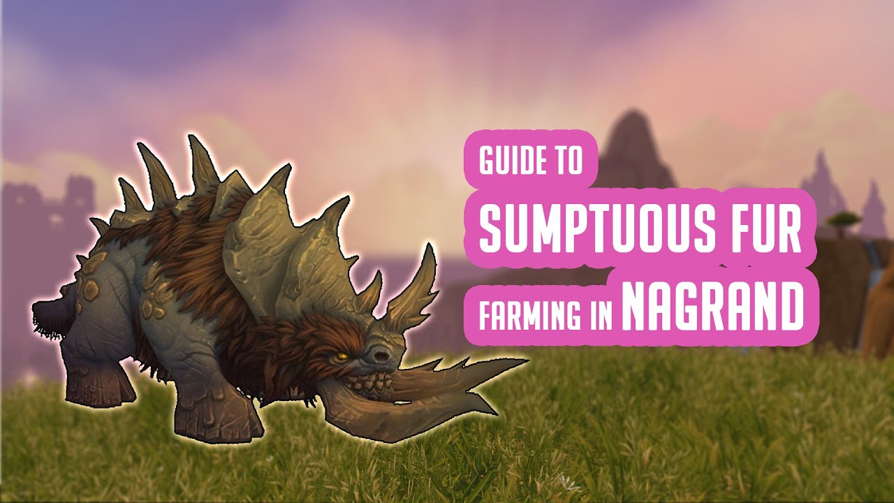 Guide to Sumptuous Fur farming - Tamed Clefthoof in Nagrand