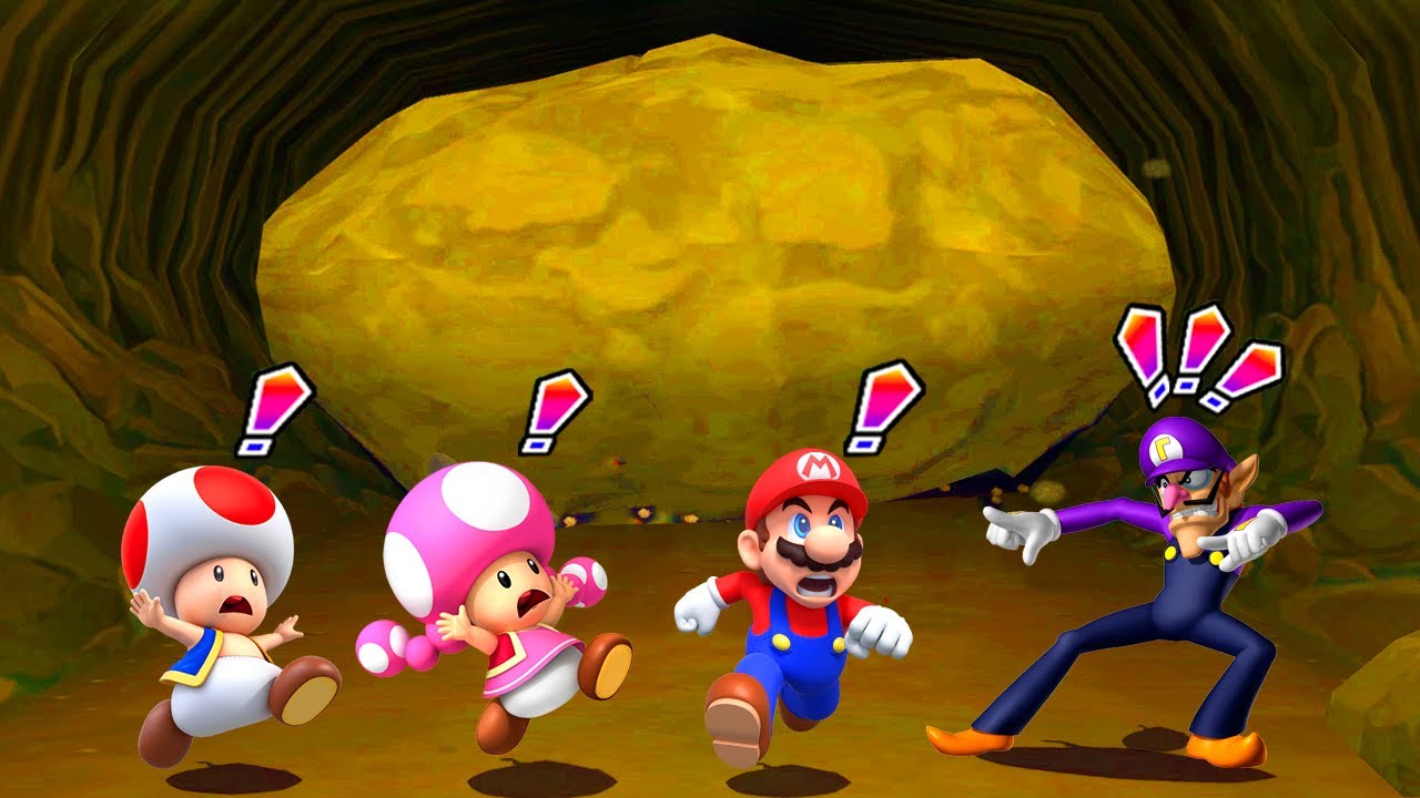 Mario Party 6 Minigames - Mario vs Toadette vs Toad vs Waluigi