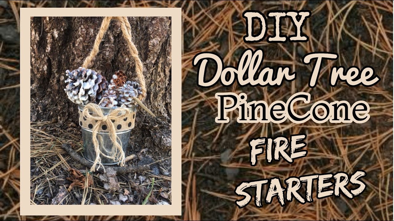 EASY DIY Dollar Tree PINECONE FIRE STARTERS | Dollar Tree DIY