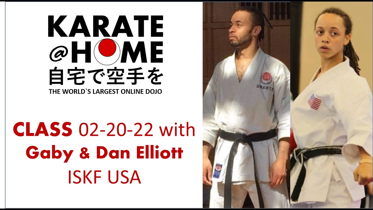 Karate@Home class 02 20 22 with Gaby & Dan Elliot