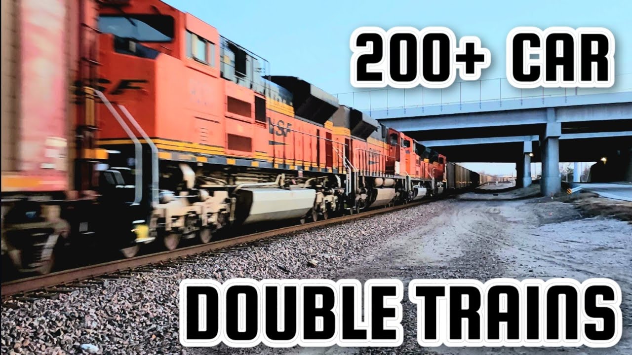 THE DOUBLE TRAINS OF THE BNSF & UP! IS THIS THE SAFEST WAY TO RUN TRAINS OR MORE PROFITABLE WAY🤔