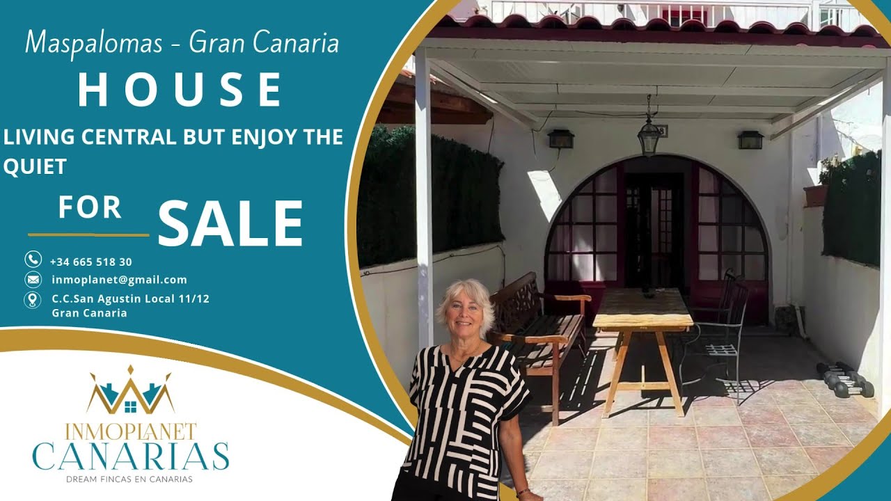 A sun-blessed townhouse in Gran Canaria's best location in Maspalomas/Sonneland