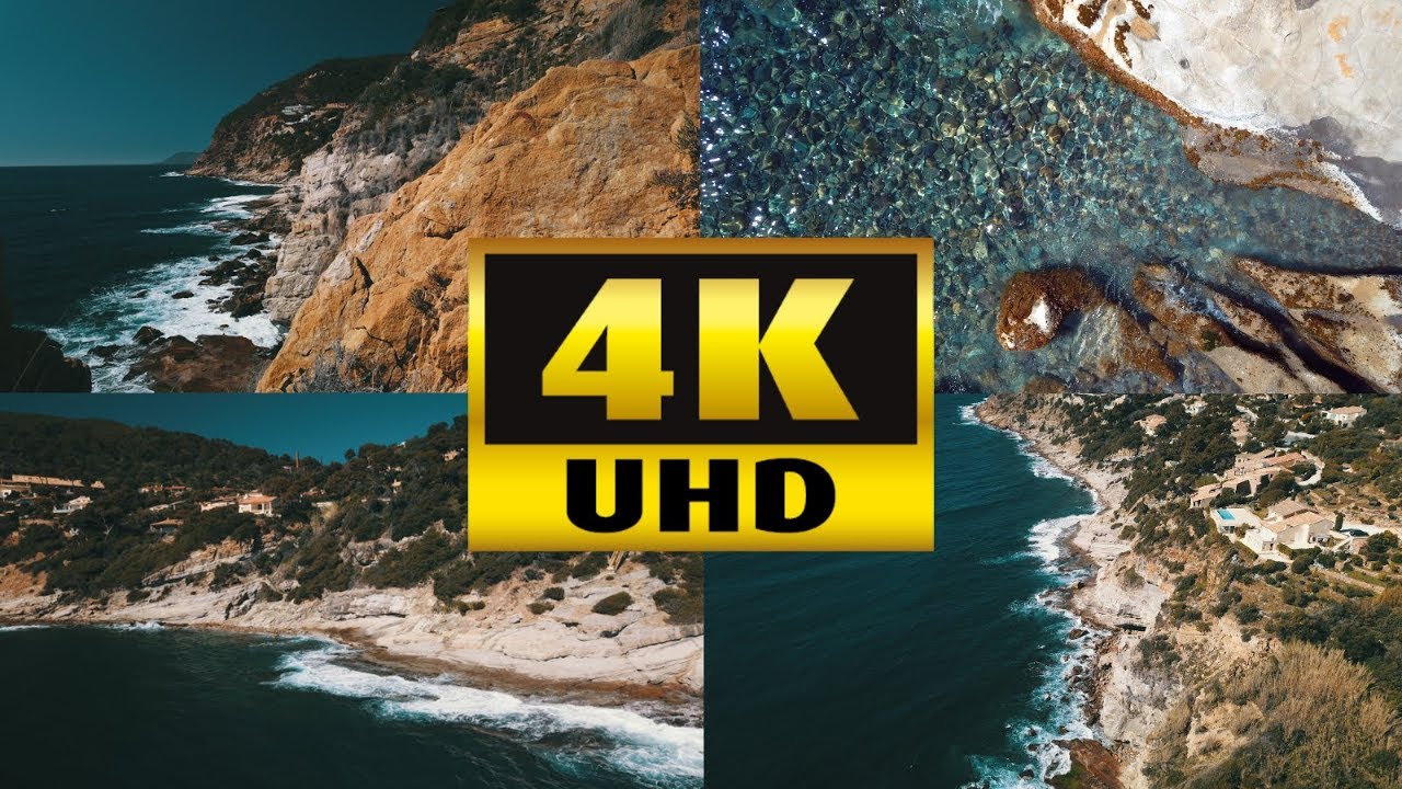 PLAGE DES BAU ROUGES - CARQUEIRANNE - FILME PAR DRONE EN 4K - (juin 2018 et mars 2019)