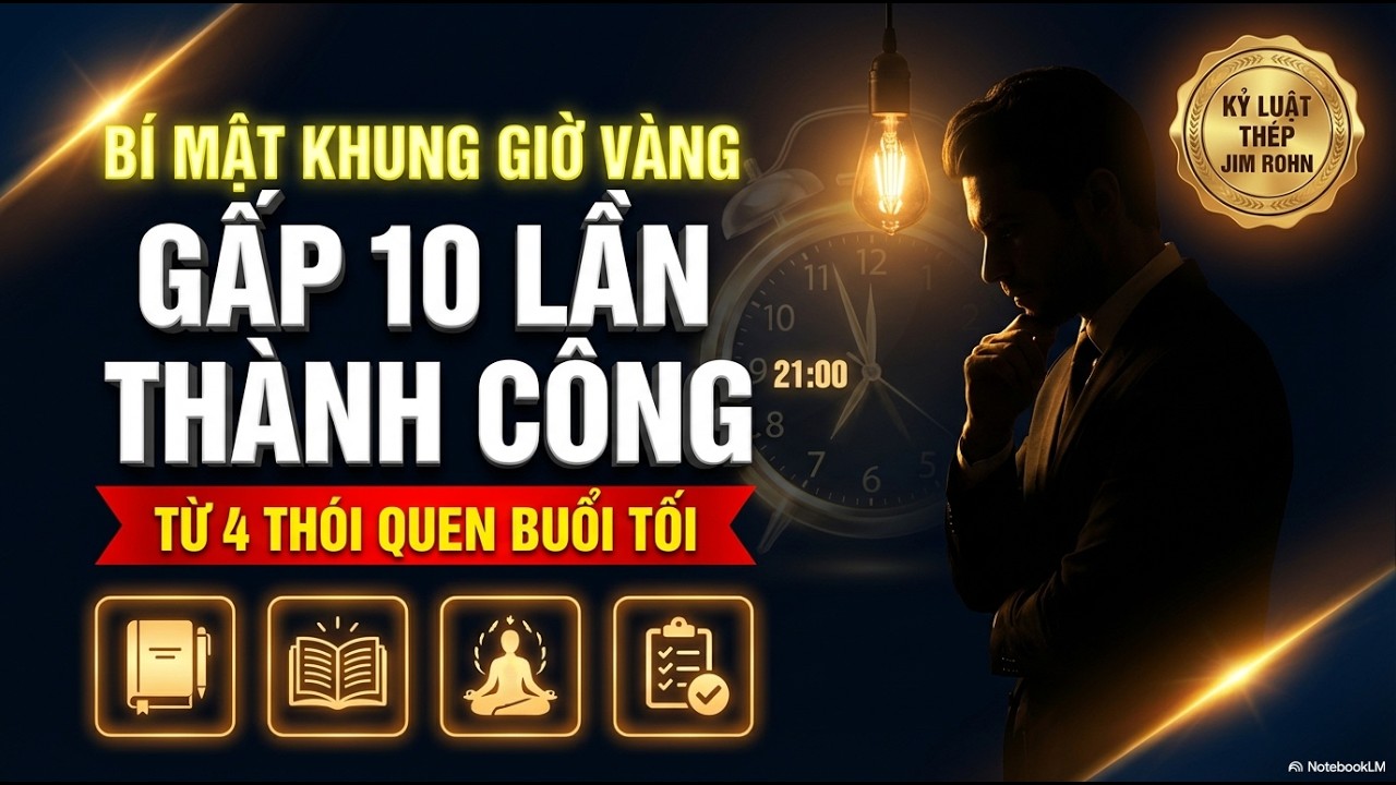 Bí Mật Gấp 10 Lần Thành Công Từ 4 Thói Quen Buổi Tối | Kỷ Luật Thép Jim Rohn