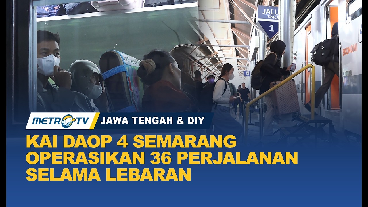 KAI Daop 4 Semarang Operasikan 36 Perjalanan Kereta untuk Sambut Hari Raya Idul Fitri