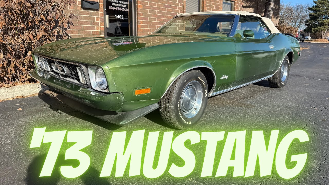 Кабриолет Ford Mustang 1973 года выпуска - двигатель 302, отличная комплектация - автомобиль из К...