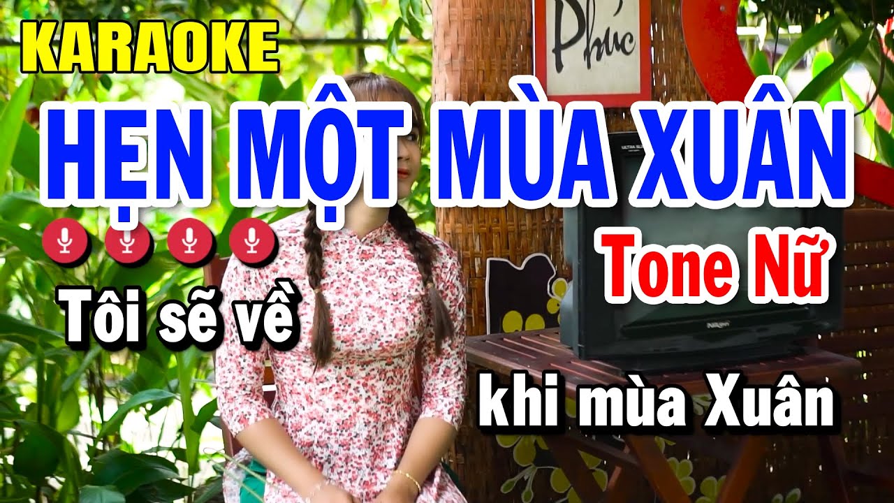 Hẹn Một Mùa Xuân Karaoke Tone Nữ ( Beat Hay 2026 ) Huỳnh Lê