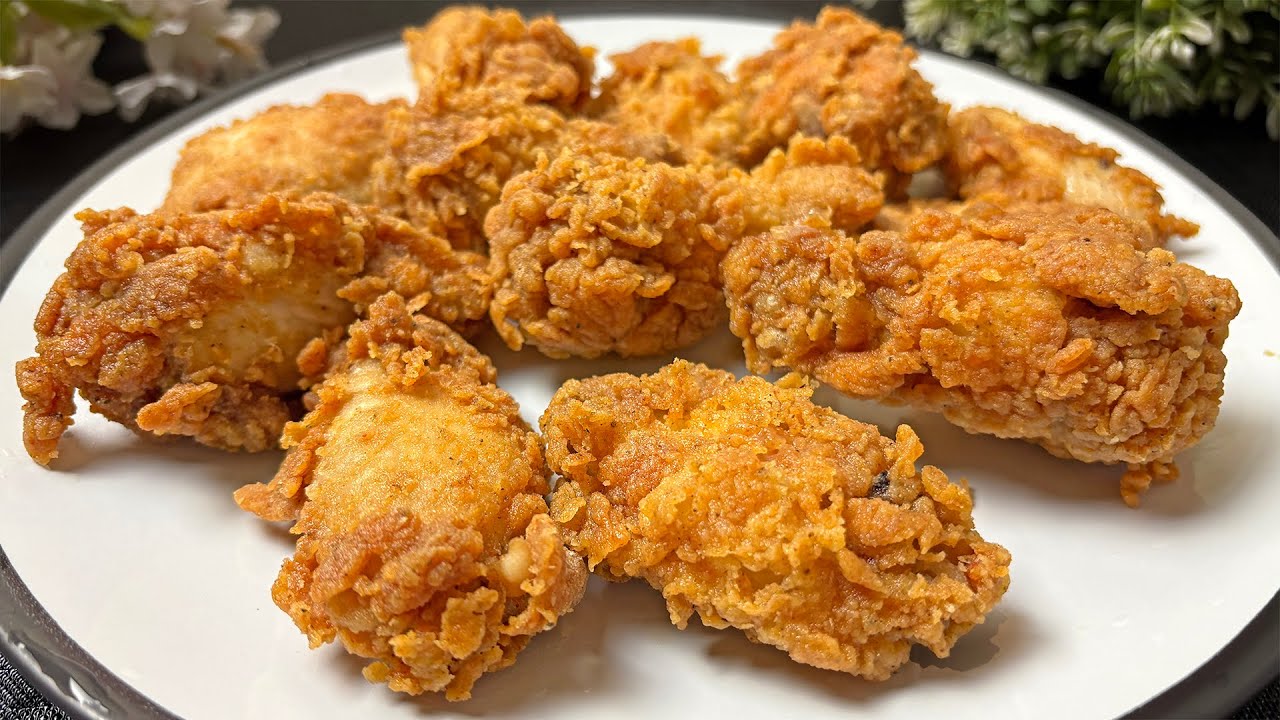 Fried Chicken Wings Recipe &bull; How To Make Crispy Fried Chicken Wings Better Than KFC