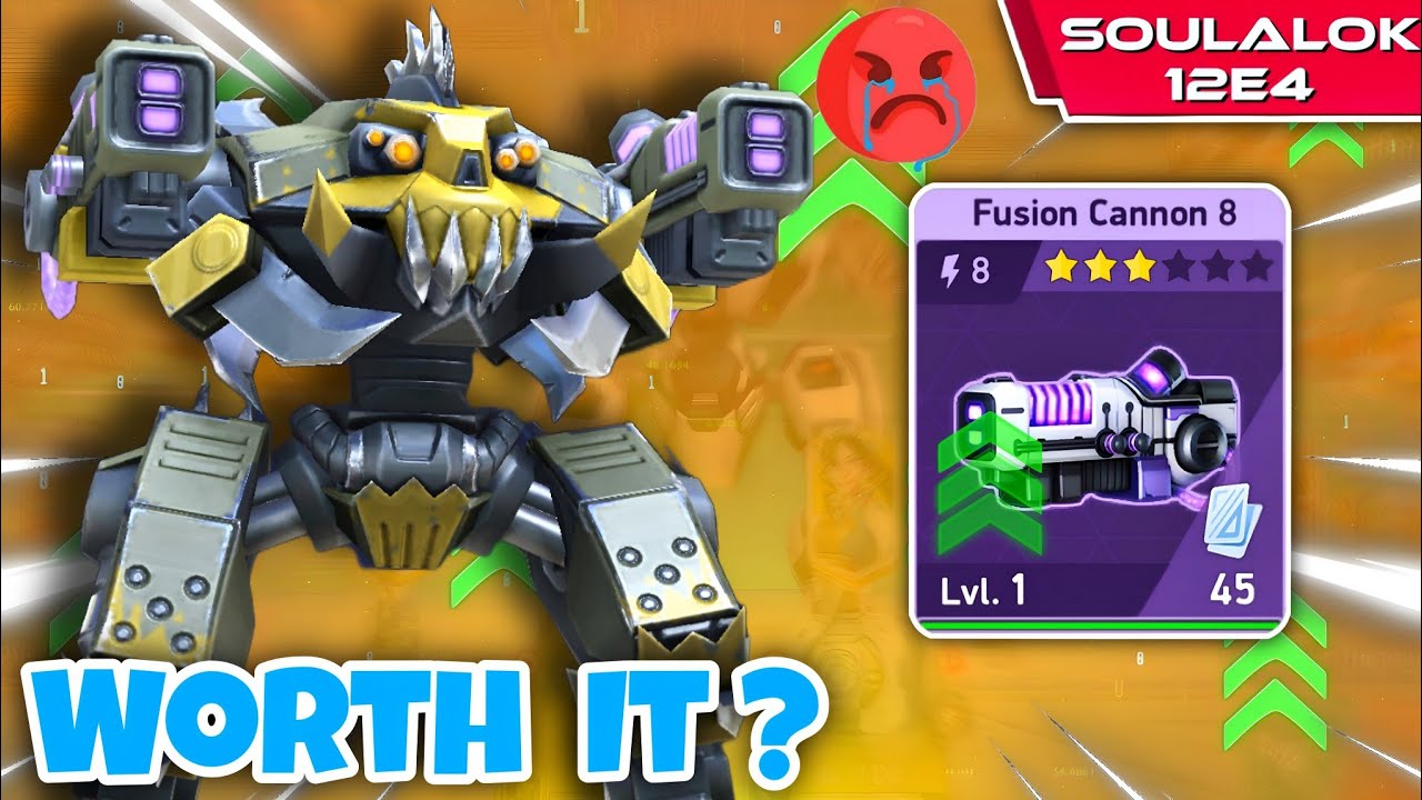 Fusion Cannon 8 Unlock 🔓 | Worth Id ⁉️ | Ares With Fusion Cannon 8 - Mech Arena