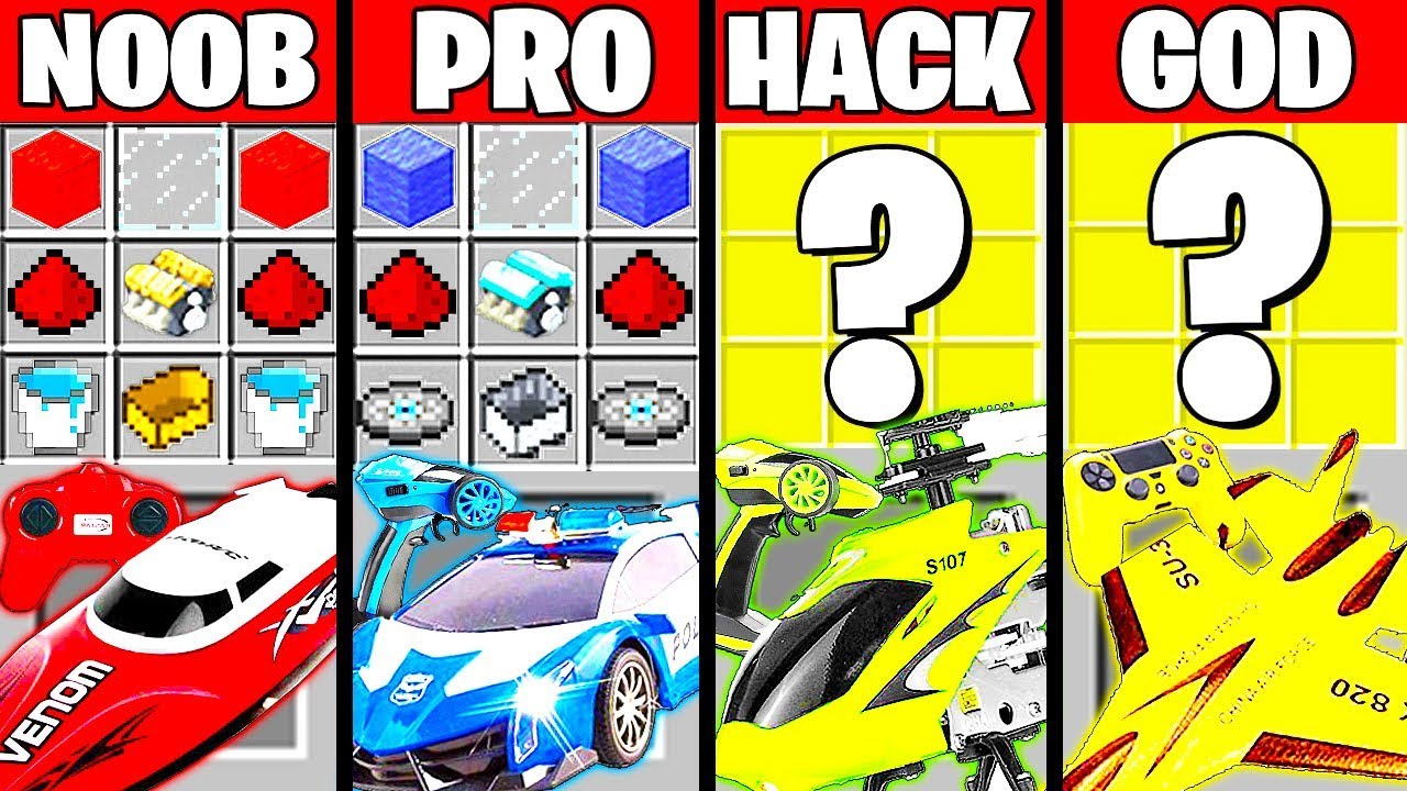 Майнкрафт Битва: ИГРУШКИ НА ПУЛЬТЕ УПРАВЛЕНИЯ КРАФТИНГ ЧЕЛЛЕНДЖ НУБ vs ПРО vs ХАКЕР vs БОГ Анимация