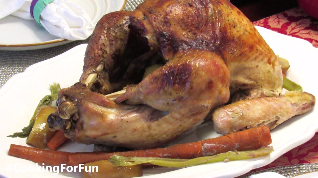 الديك الرومي المشوي بالفرن بالكيس الحراري بطريقة سهلة