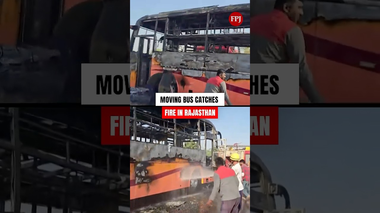 Jaisalmer-Jodhpur Bus catches fire, 20 passengers burnt alive
