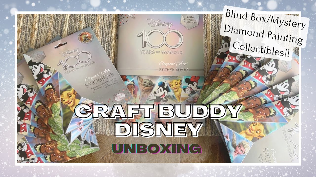 Распаковка ДВЕНАДЦАТИ наборов Disney Blind Box (Mystery)! Коллекционные наклейки с алмазной роспи...