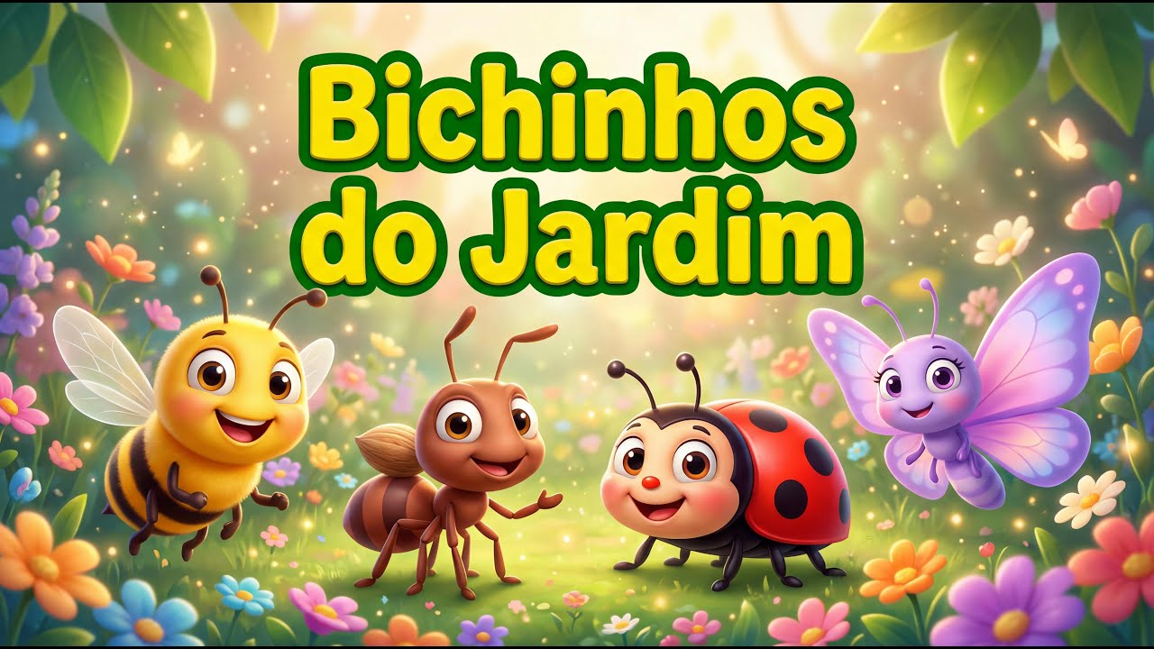 Bichinhos do Jardim 🐝🐞🦋 | Música Infantil Educativa 🌼
