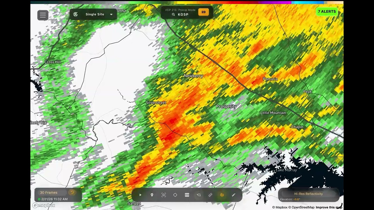 Rain across the upstate