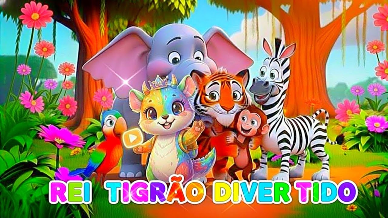 🐯 O Rei Tigrão 👑 | Música Infantil Divertida | Animais da Selva para Crianças