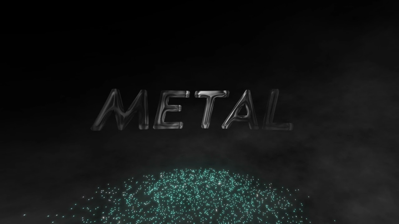 metal effect smoke effect and particle effect with cinema 4d