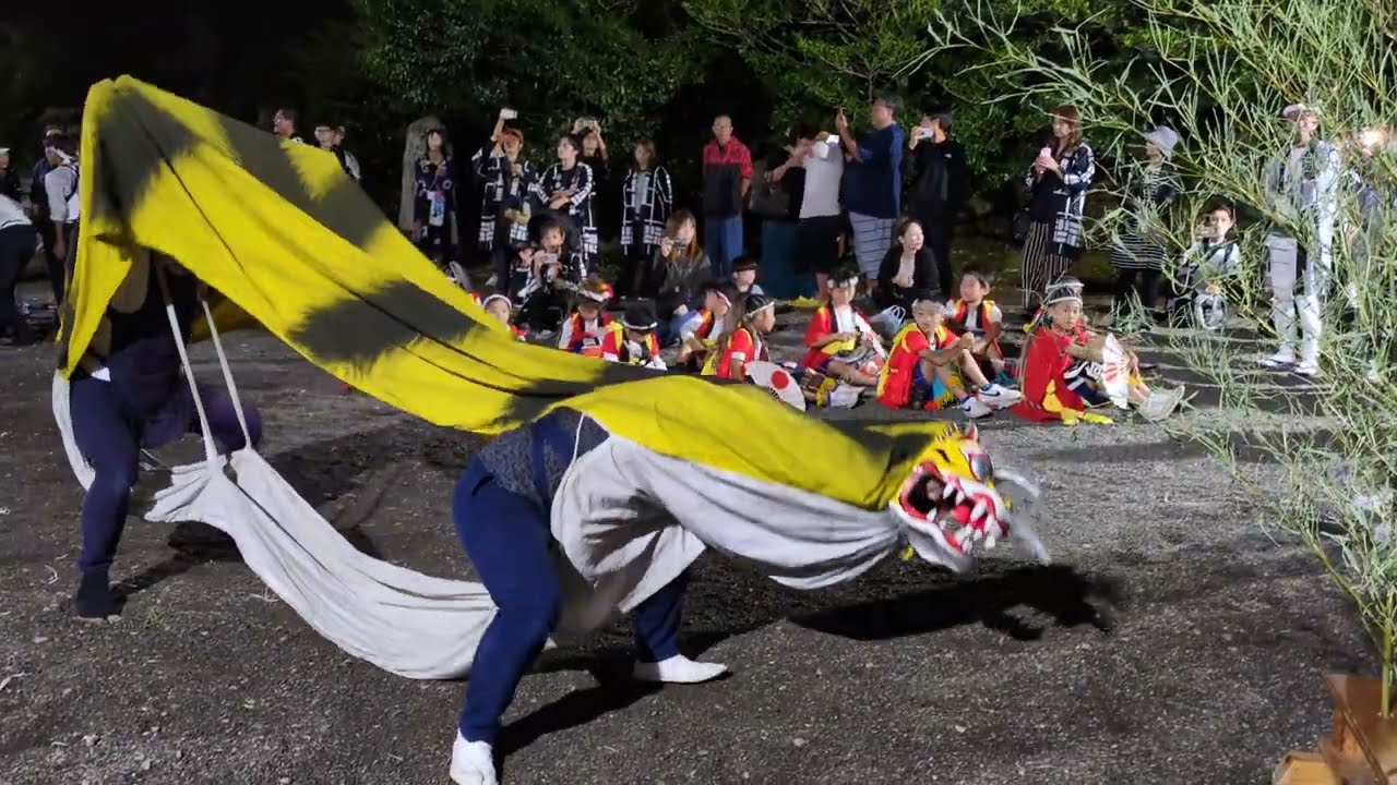 令和７年大槌町小鎚神社祭典　大槌祭りFINAL　神輿納め後　向川原虎舞　大変希少なものが撮れました！！