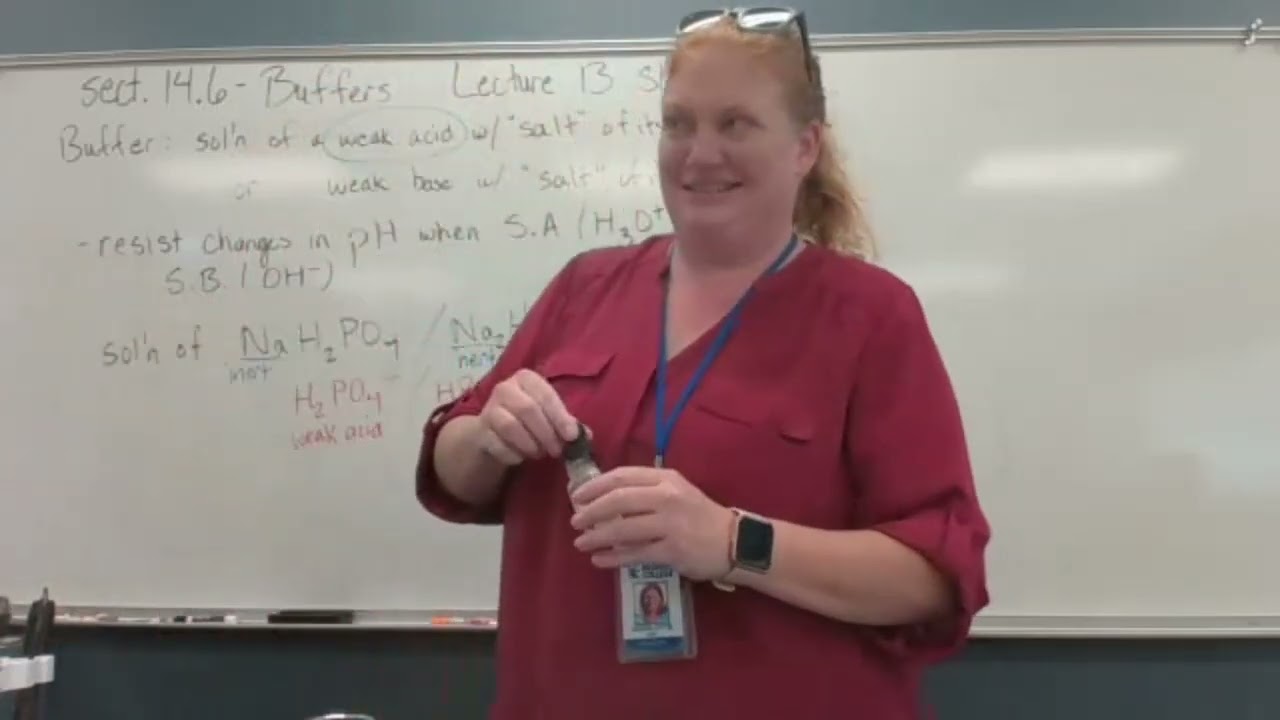 CHEM14120001 Poe 2024SP: s.14.6-buffers; H-H equ'n; buffer calculations (InCls #11,12,14a-b)