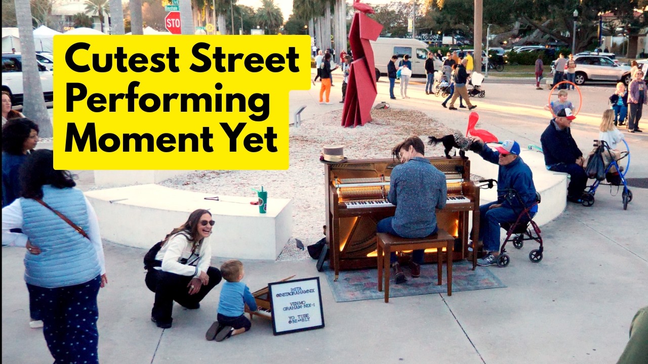 The Cutest Street Piano Moments Yet | St. Pete Pier
