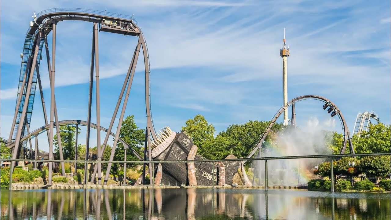 Heide Park Resort Germany Walkthrough POV - Dark Rides / Log Ride /  Drachengrotte - Peppa Pig