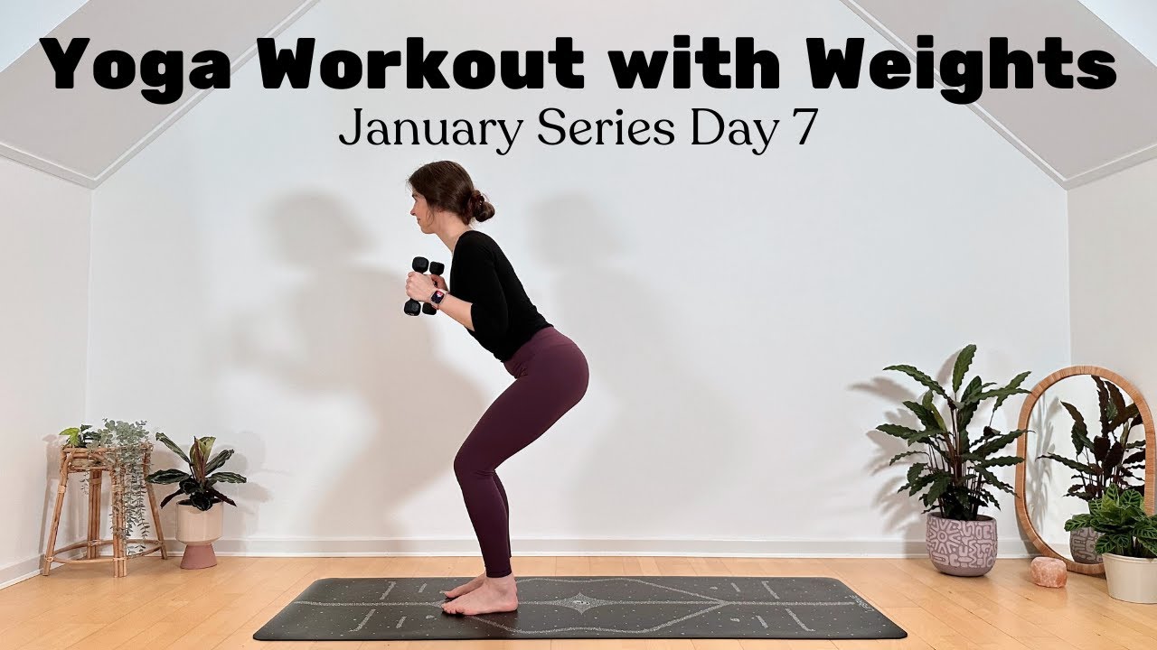 20 MIN YOGA SCULPT || Yoga Workout with Weights 🫶 (Day 7 • January Yoga Series 2026)