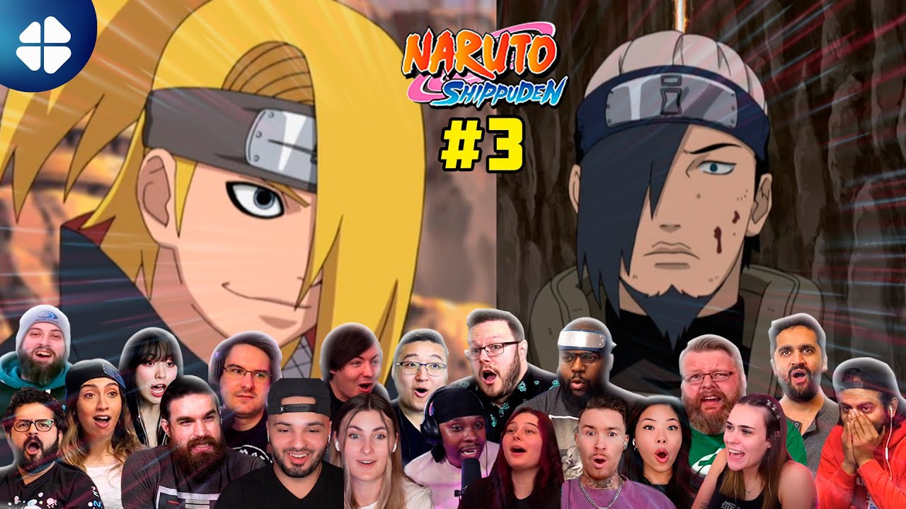 Naruto Shippuden EPISODE 3 MEGA Reaction Mashup [21 People React]