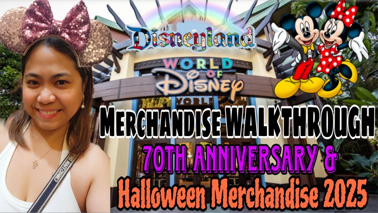 World of Disney | Merchandise Walkthrough | Halloween Merchandise 2025 | 70th Anniversary | Anaheim