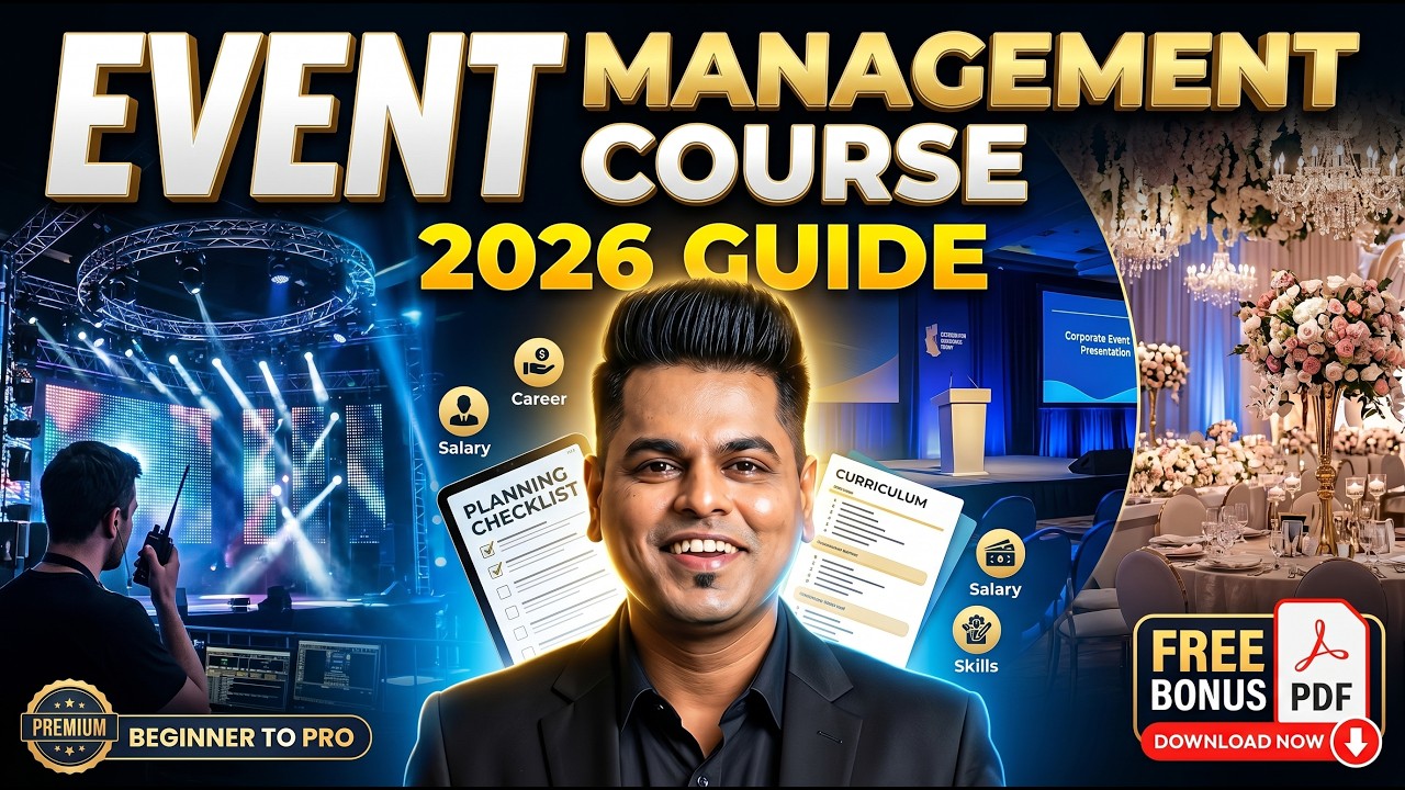 Event management course | 2020 | Bonus PDF