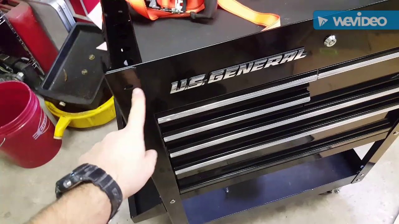 Harbor Freight 5 drawer Black Tool Chest Assembly