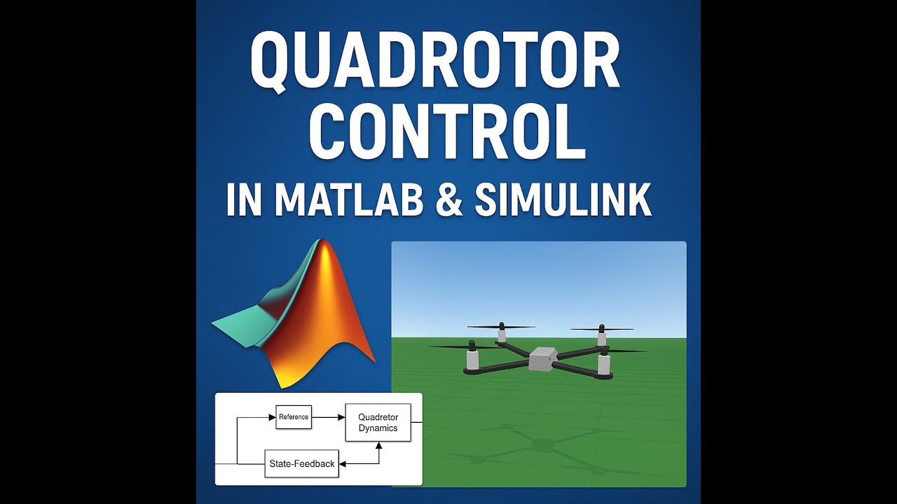 Quadrotor Control with Pole Placement in MATLAB Simulink