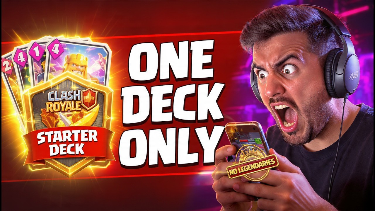 44  Dias Jogando CLASH ROYALE com o primeiro Deck #clashroyale         #onedeckonly         #clash