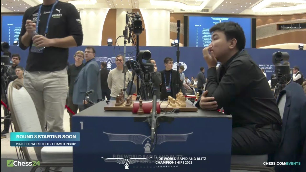 Magnus Carlsen vs Sanan Sjugirov || FIDE World Blitz Chess Championship 2023