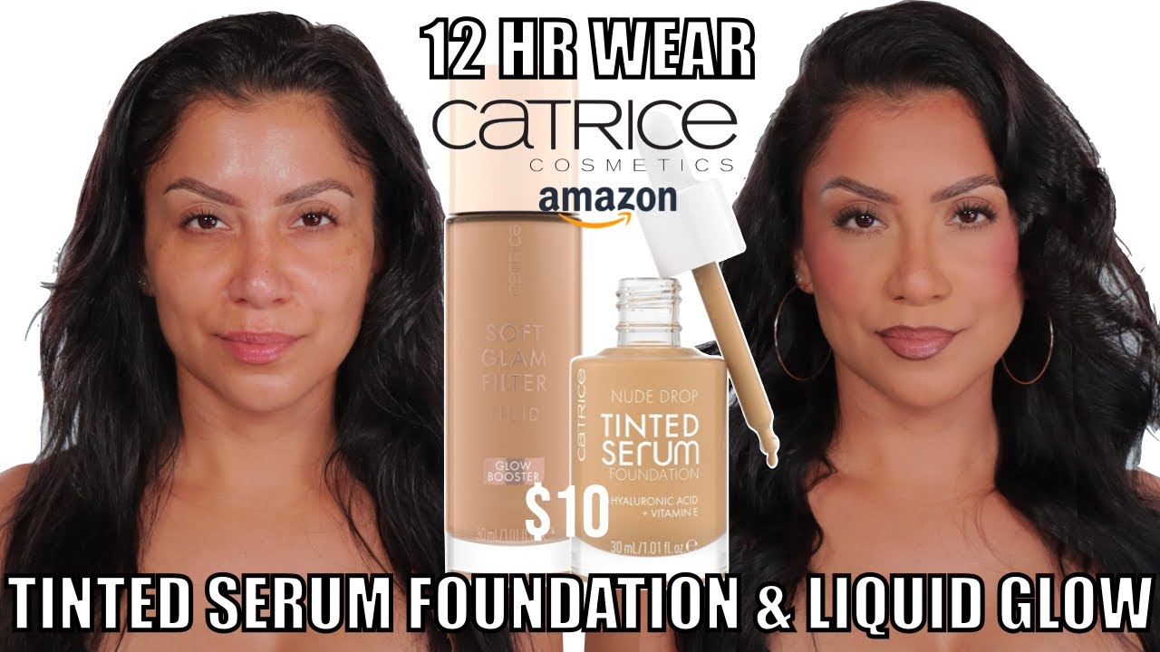 Тональная основа CATRICE TINTED SERUM FOUNDATION и жидкий фильтр SOFT GLAM LIQUID FILTER за 10 до...