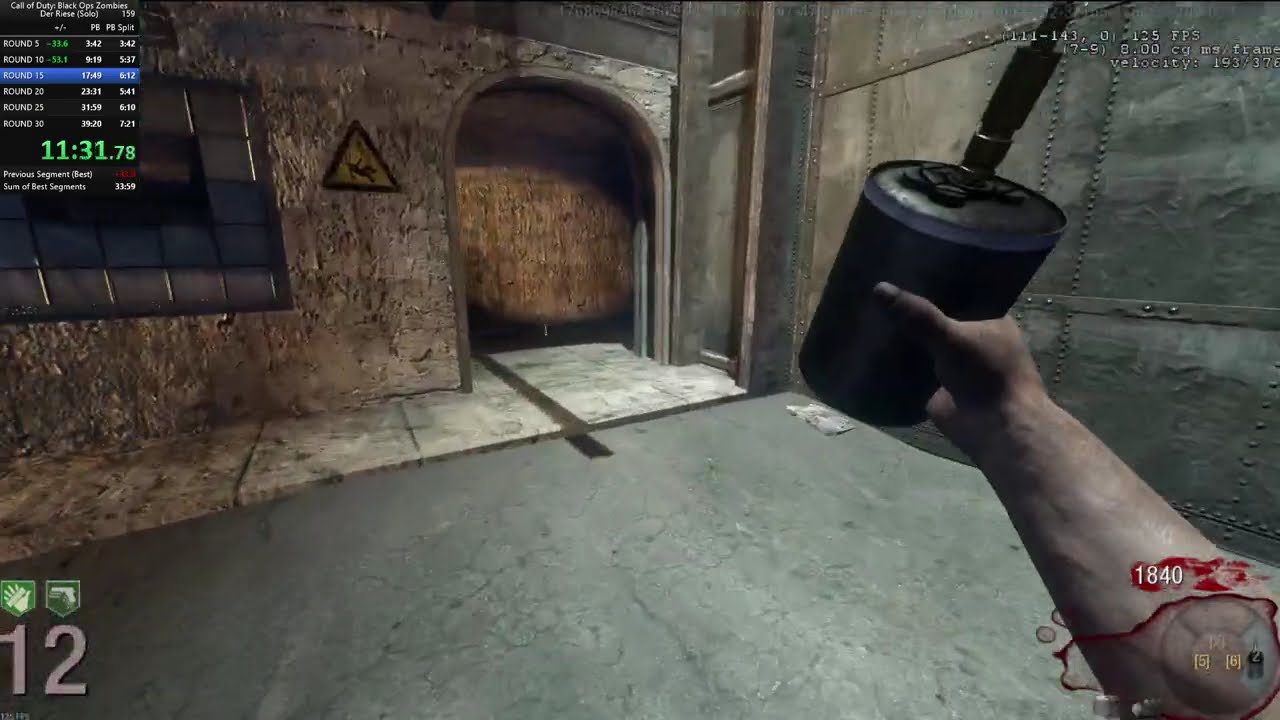 BO1 Der Riese Round 30 Speed run 36:55