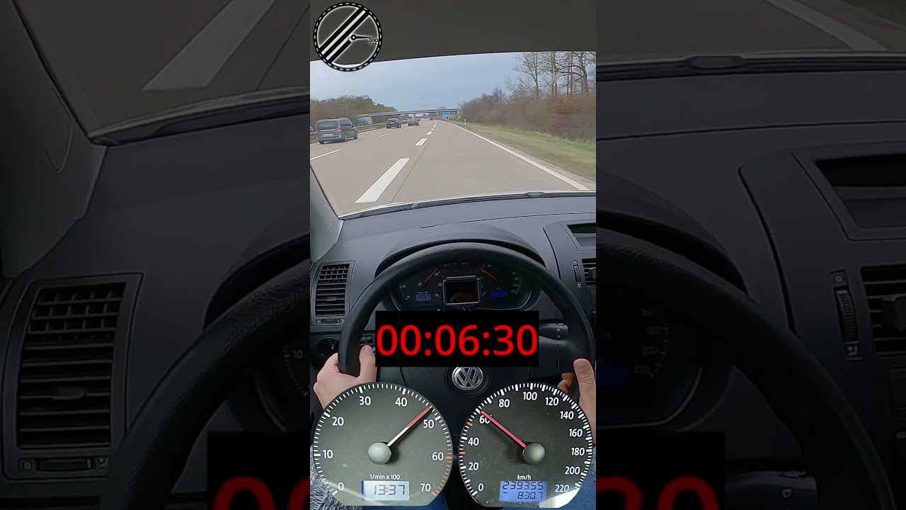 VW Polo IV 1.2 9N3 60 PS 0-100 kmh Acceleration Test