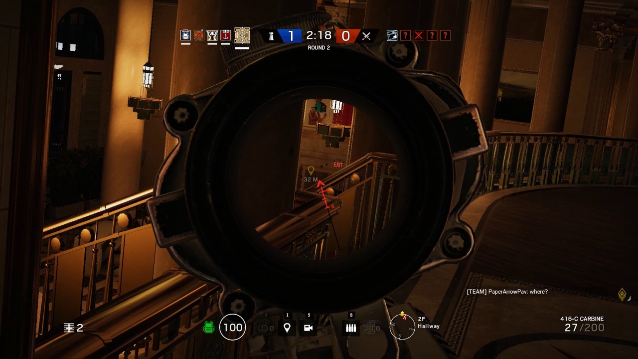 Rainbow Six Siege Bank Lobby Firefight