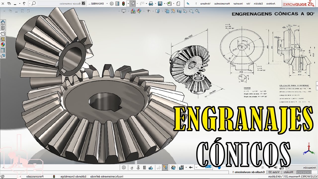 ENGRANES CÓNICOS EN SOLIDWORKS |  RELACIÓN DE POSICIÓN MECÁNICA | ENGRANAJES EN SOLIDWORKS