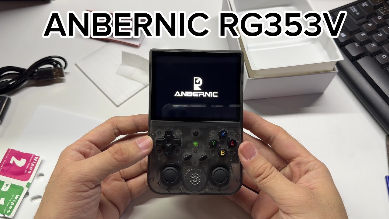 Unboxing ANBERNIC RG353V black transparent