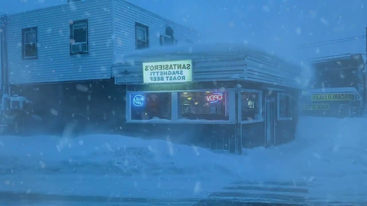 Soothing Snowstorm Sounds at an Arctic Outpost | Spatial Windy ASMR | Deep Sleep, Reduce Stress