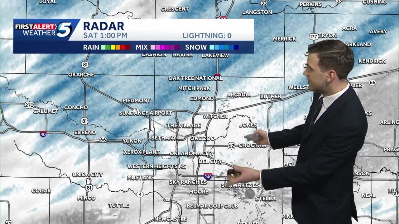 Oklahoma Winter Storm Update: Heavy snow band moves north; another round coming Saturday night
