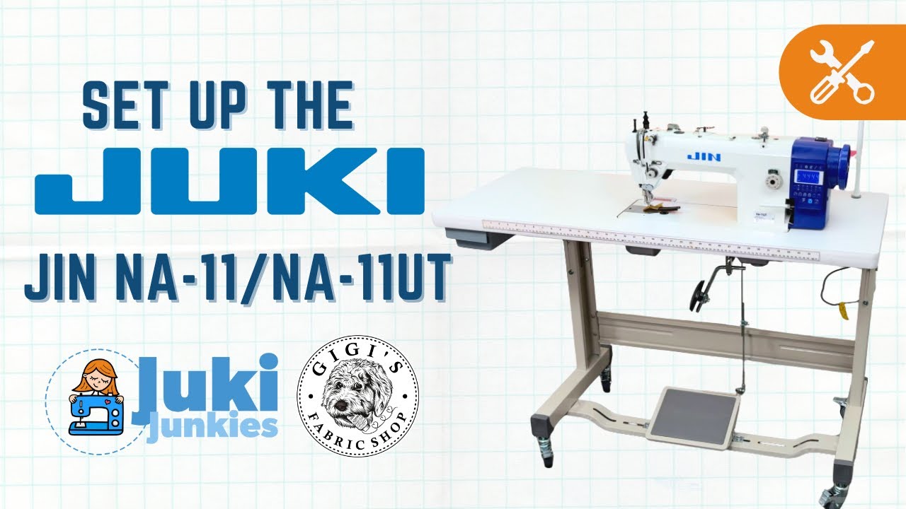 Juki NA-11/ NA-11UT Complete Setup Tutorial - Industrial Sewing Machine Assembly Step by Step