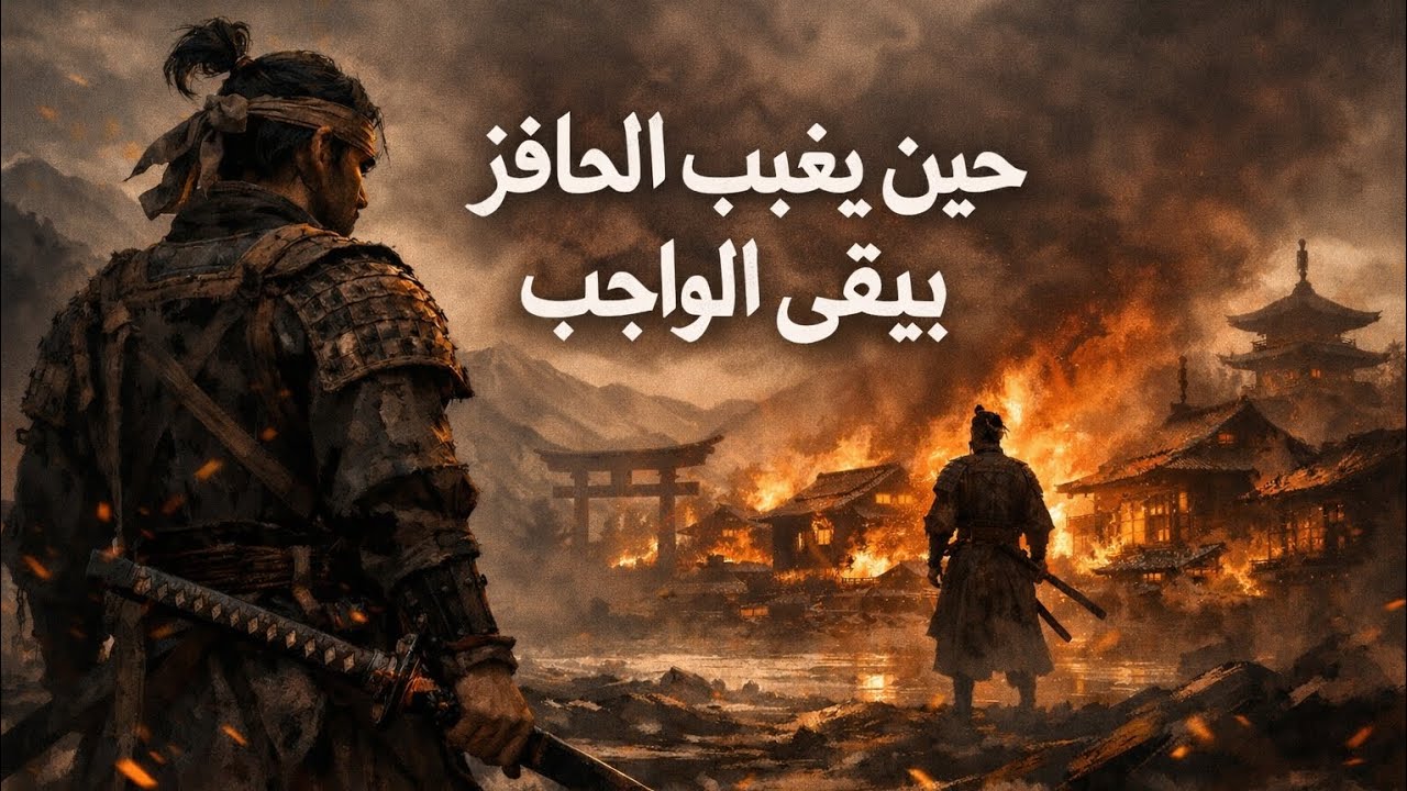 أنت لا تحتاج إلى التحفيز، بل إلى روح المحارب _  ياماتو داماشي (روح اليابان / روح الساموراي).