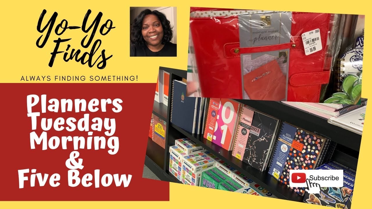 2021 Planner (Tuesday Morning & Five Below)