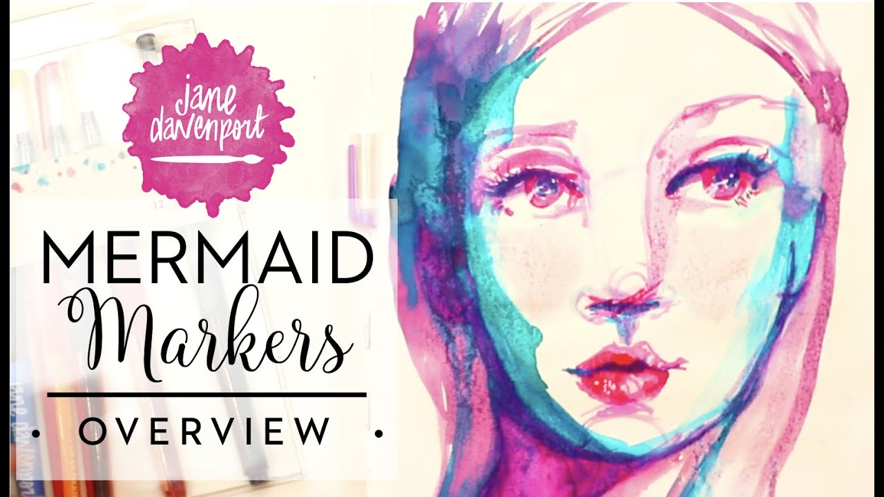 Mermaid Markers and face sketching