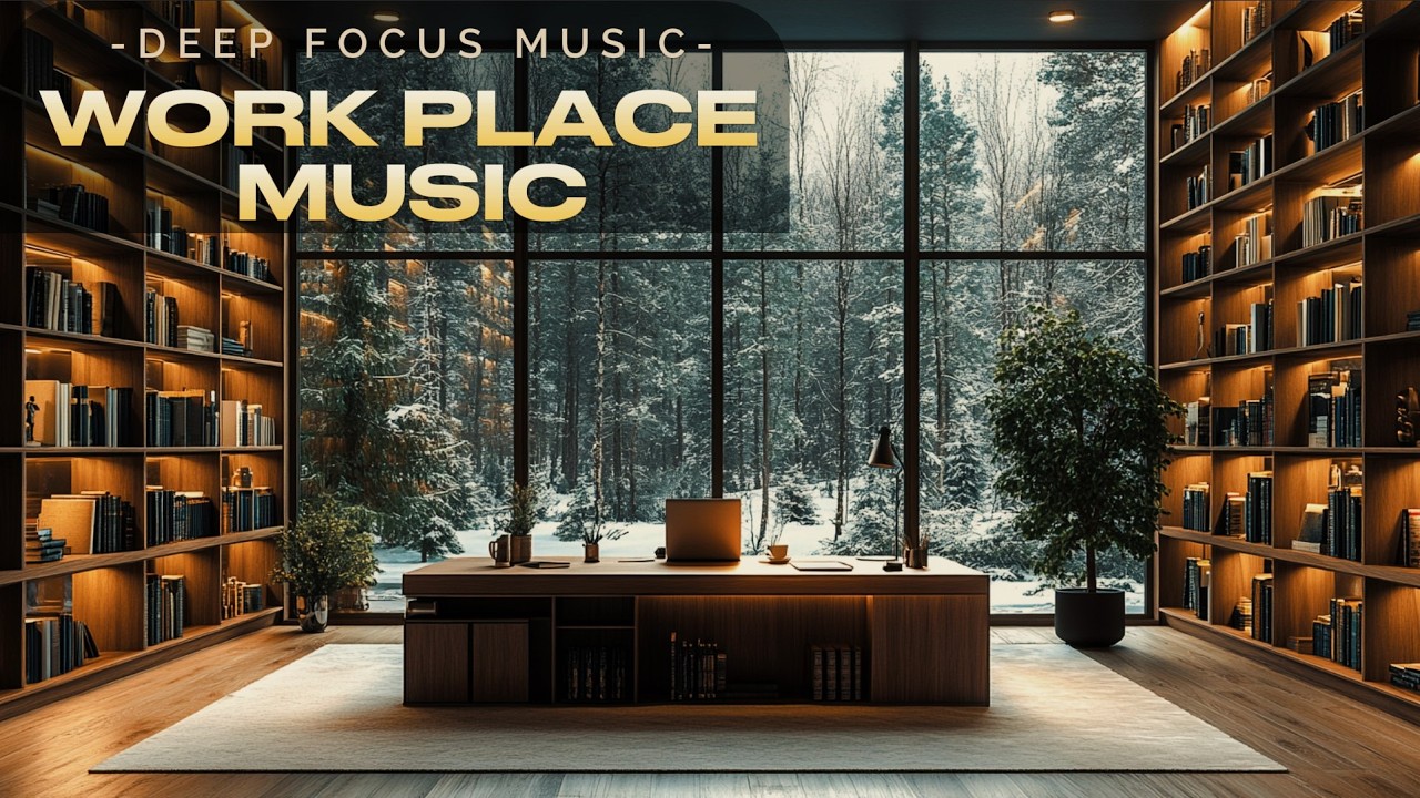WINTER WORKSPACE | FOCUS MUSIC for WORK STUDY and CODING